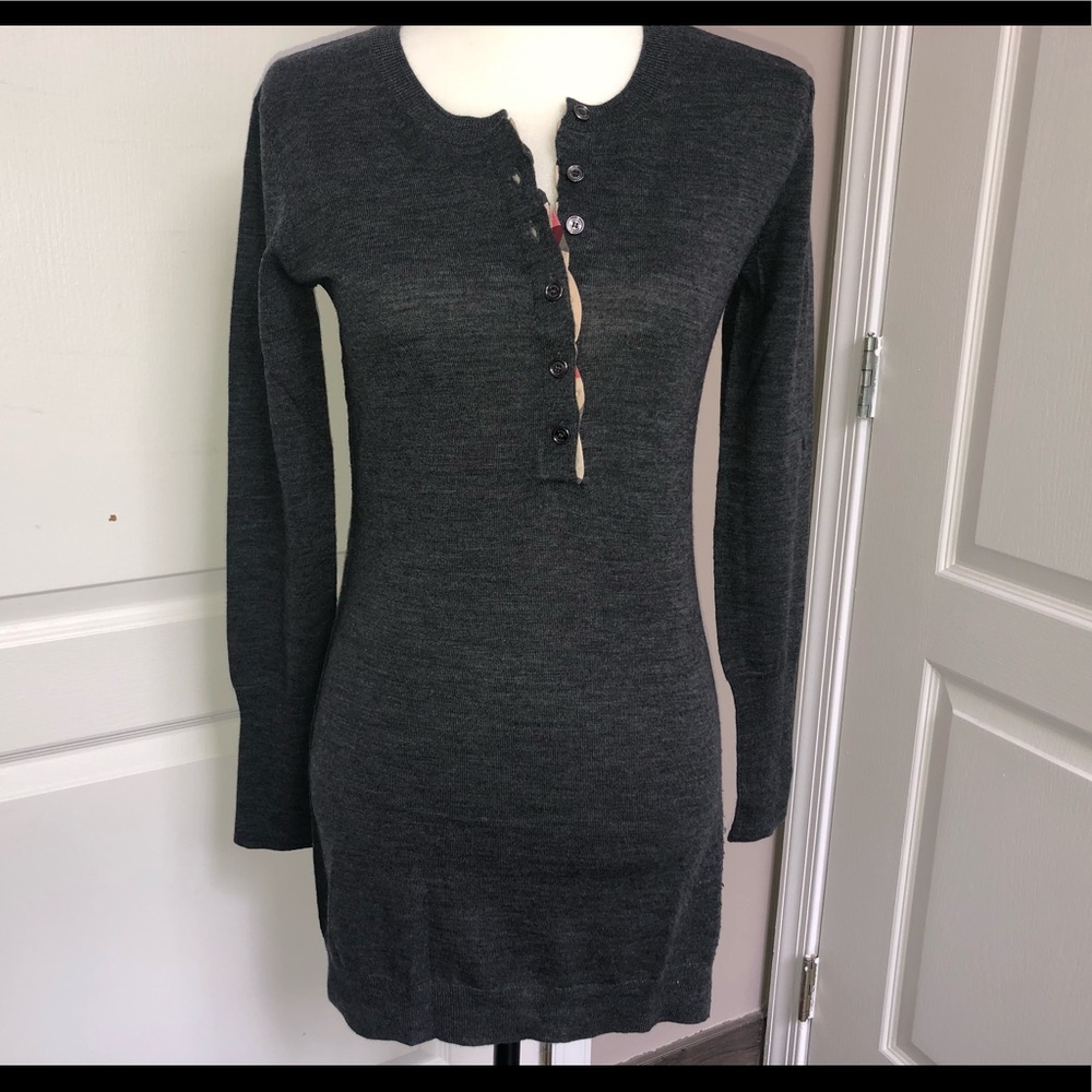 Butberry knitted sweater/dress in gray size S